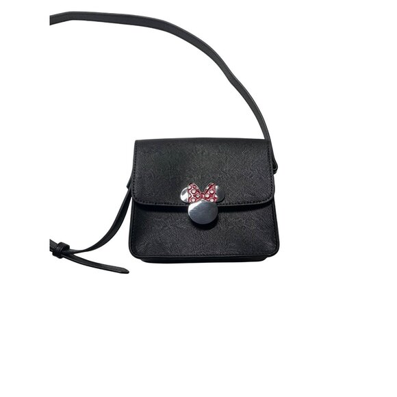 Disney Minnie Mouse Black Crossbody Purse Bag Adjustable‎ Strap & Red Polka Dot - Picture 12 of 12